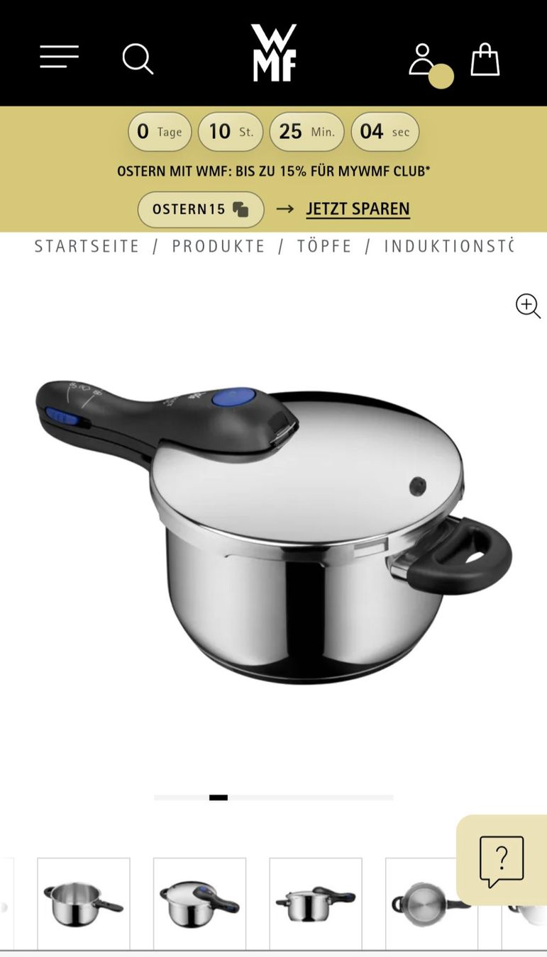 WMF Töpfe: WMf Schnellkochtopf / Dampfkochtopf 4 Litter. – Neu (gemäss Beschreibung) aus Rotkreuz von keerthdi 4