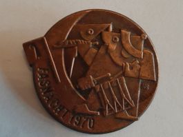 1970 (K) Mir Pfyffe uff dr Mond - Basler Fasnachtsplakette