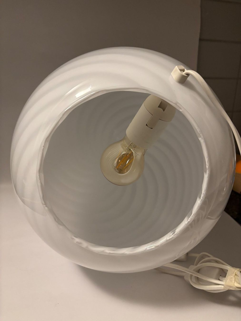 Murano Lampade: Grosse Eilampe Murano Designklassiker – Usato da rotkreuz venduto da baudisch 6