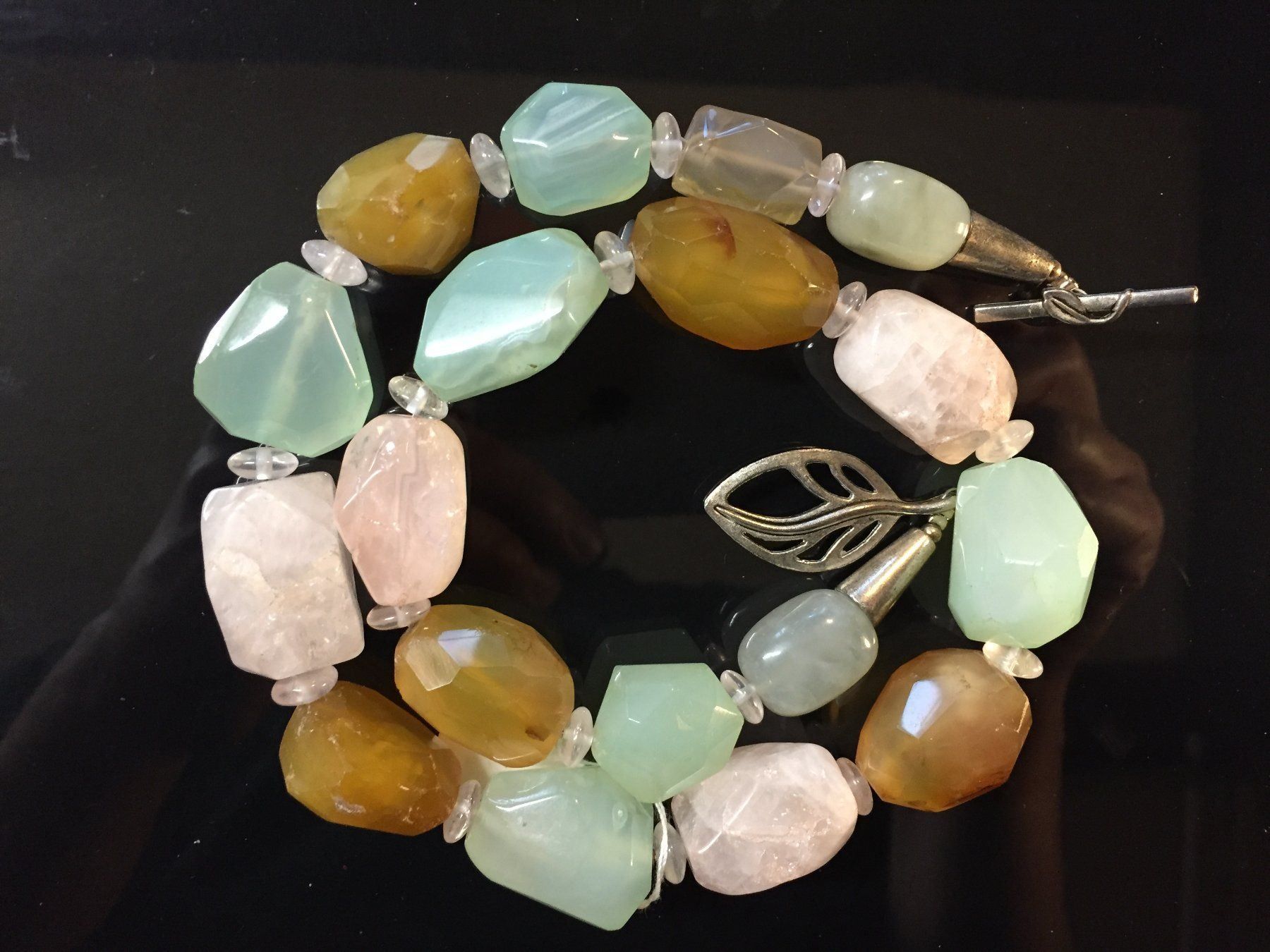 Catenine: Wunderschöne Kette aus Chalcedon & Achat – Nuovo (secondo la descrizione) da Schaffhausen venduto da uniqueketten 8