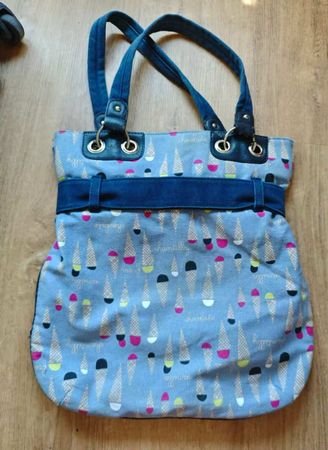 Funky Ice Cream Cone Print Tote Bag - Summer Ready!
