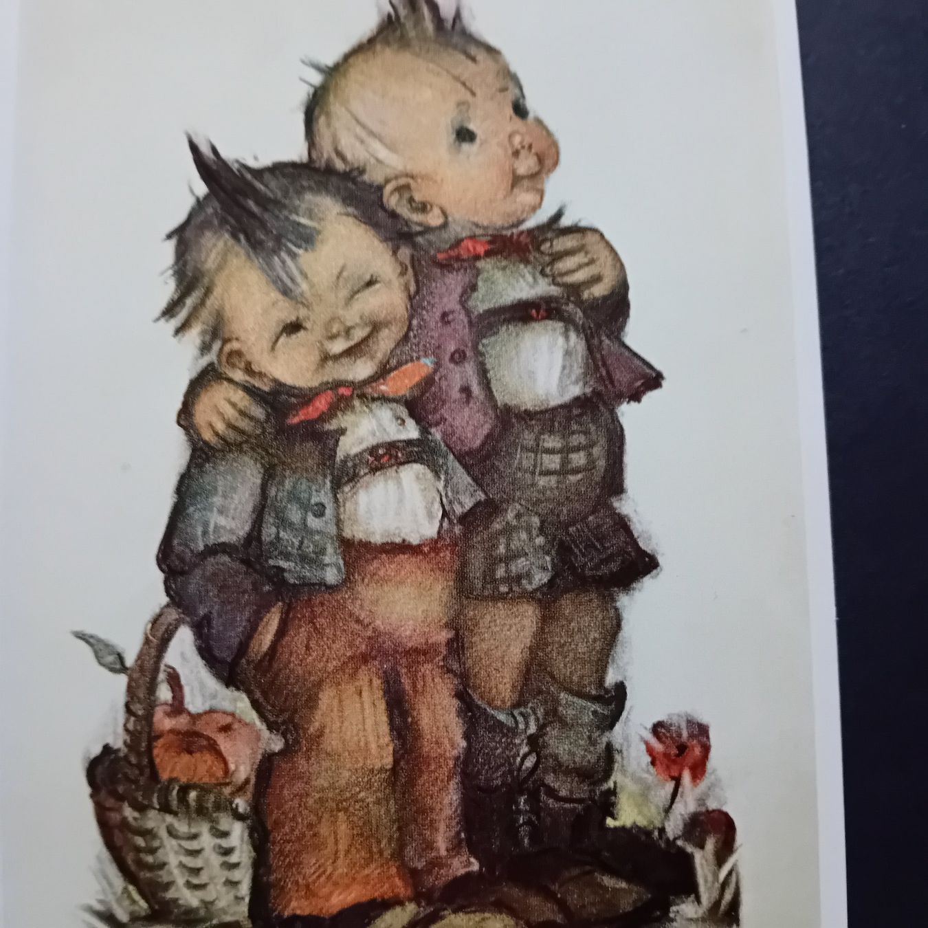 Cartoline postali: 4 alte Hummel-Ansichtskarten – Usato da Witterswil venduto da hele04 2