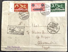 1926 Flugpost ( Afrikaflug ) Zürich - Alexandria
