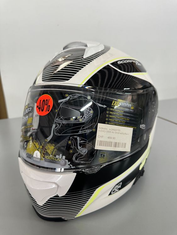 Casques & visières: Scorpion Exo-3000 Air Stroll Gr.L (58-59cm) – Neuf avec emballage d'origine à Schänis par alegra8853