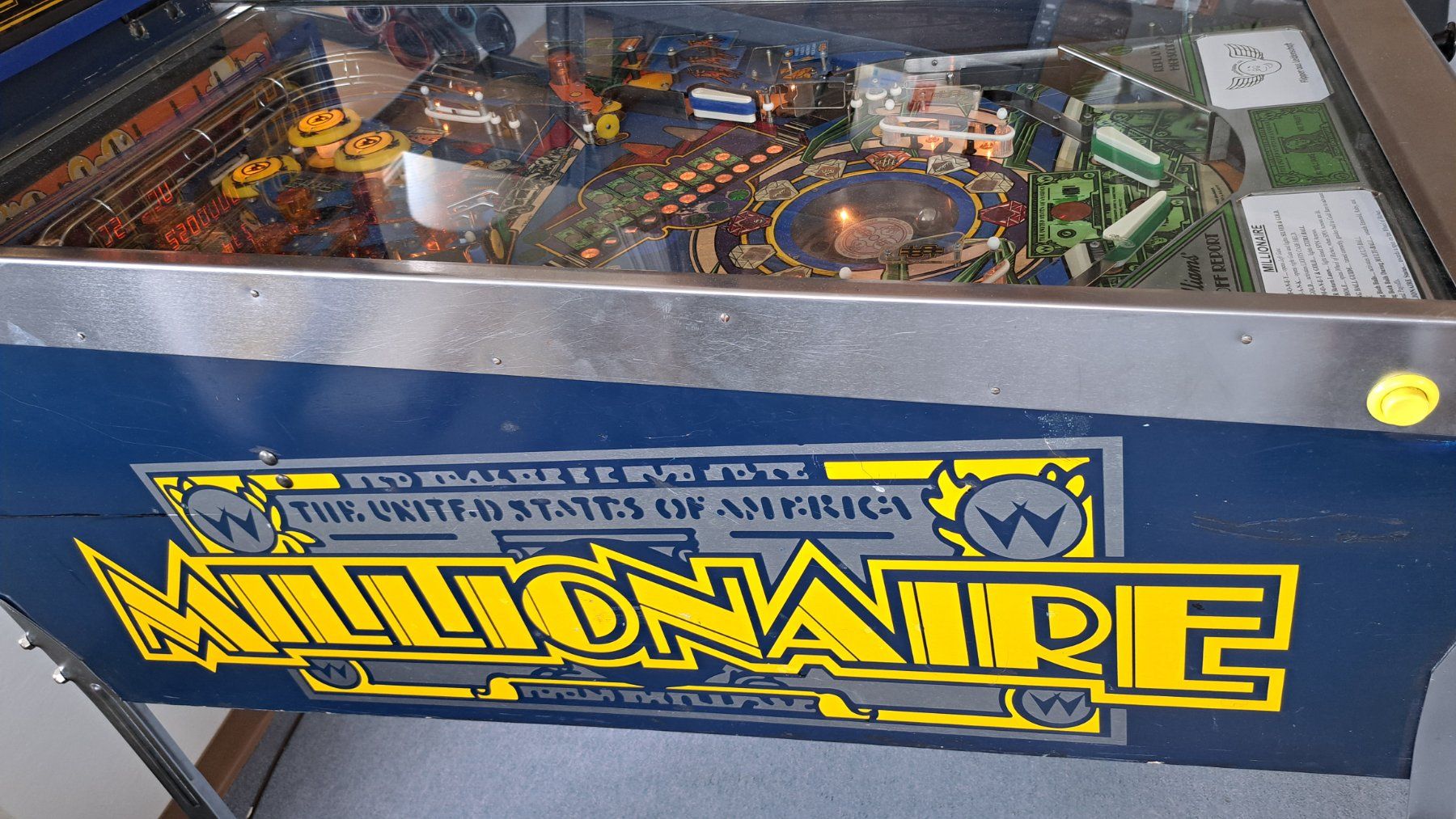Williams Flipper: Flipperkasten Millionaire von Williams – Difettoso da Wil venduto da meinflipper 1
