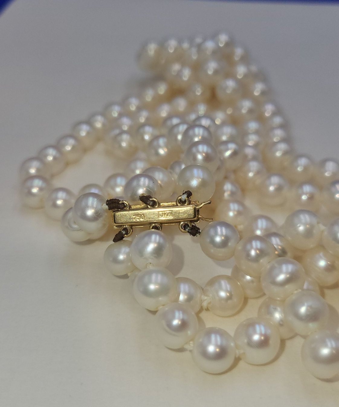 Catenine: Perlen Collier Mit 18 Karat 750 Gold Verschluss – Usato da Wald ZH venduto da Aniade 8