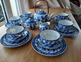 Japanische Teeservice 21-teilig Porzellan, Vintage