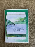 Handgemachte Karte „Wer wagt, gewinnt“