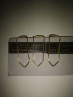 3x Klammern 24 karat vergoldet