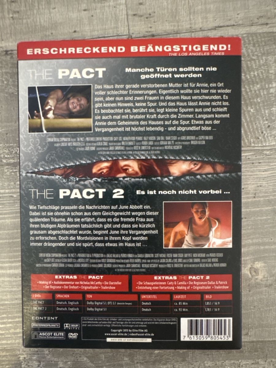 Tous les DVDs: The Pact 1 & 2 Double Feature 2 DVDs – D'occasion à Rickenbach SO par roufi2 1