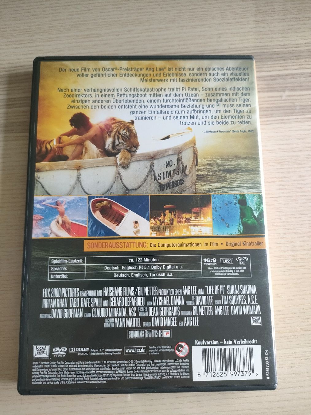 Tutti i DVDs: Life of Pi – Usato da Mönchaltorf venduto da Icelandichorse 1