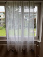 Gehäkelte Vintage Gardine, weiss, zeitloses Design 1Stück