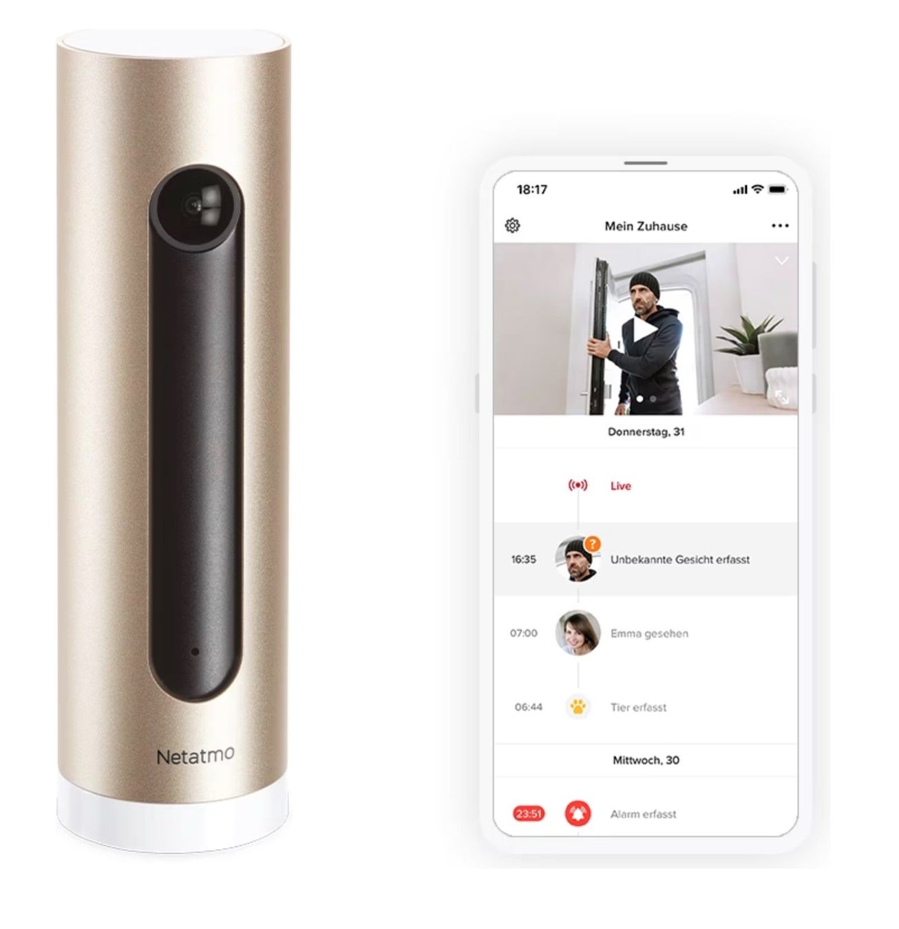 Netatmo Systèmes d'alarme: Liquidation *** 3 Stk Netatmo Camera – D'occasion à Guntalingen par Phm0 3