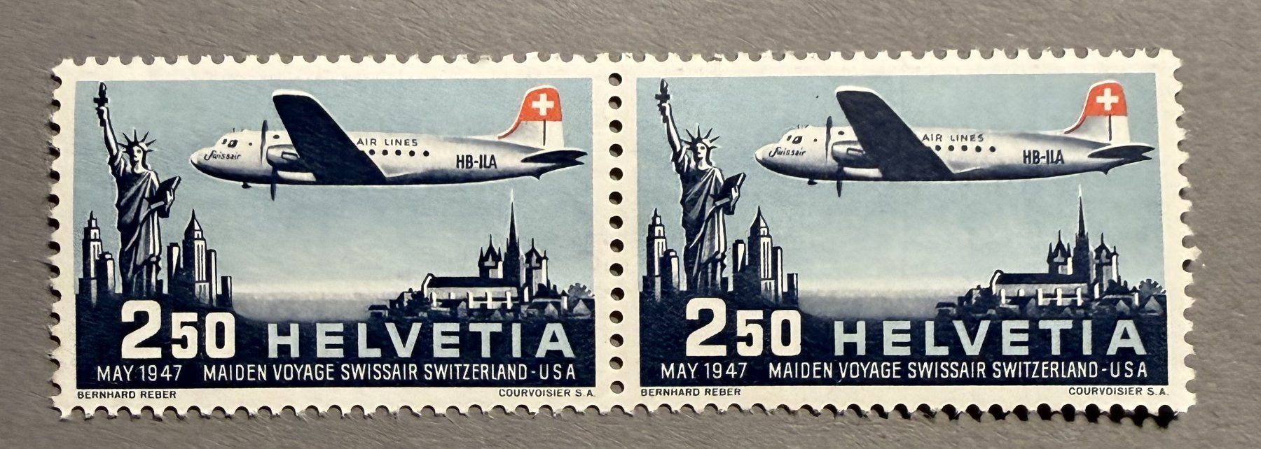 Tutti i francobolli: F42 postfrisch  2 Stück SBK 70.- – Usato da Steinhausen venduto da yukon26 1