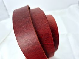 Lederriemen Geschirrleder Cognac, ca. 2.4 cm breit (2.Wahl)