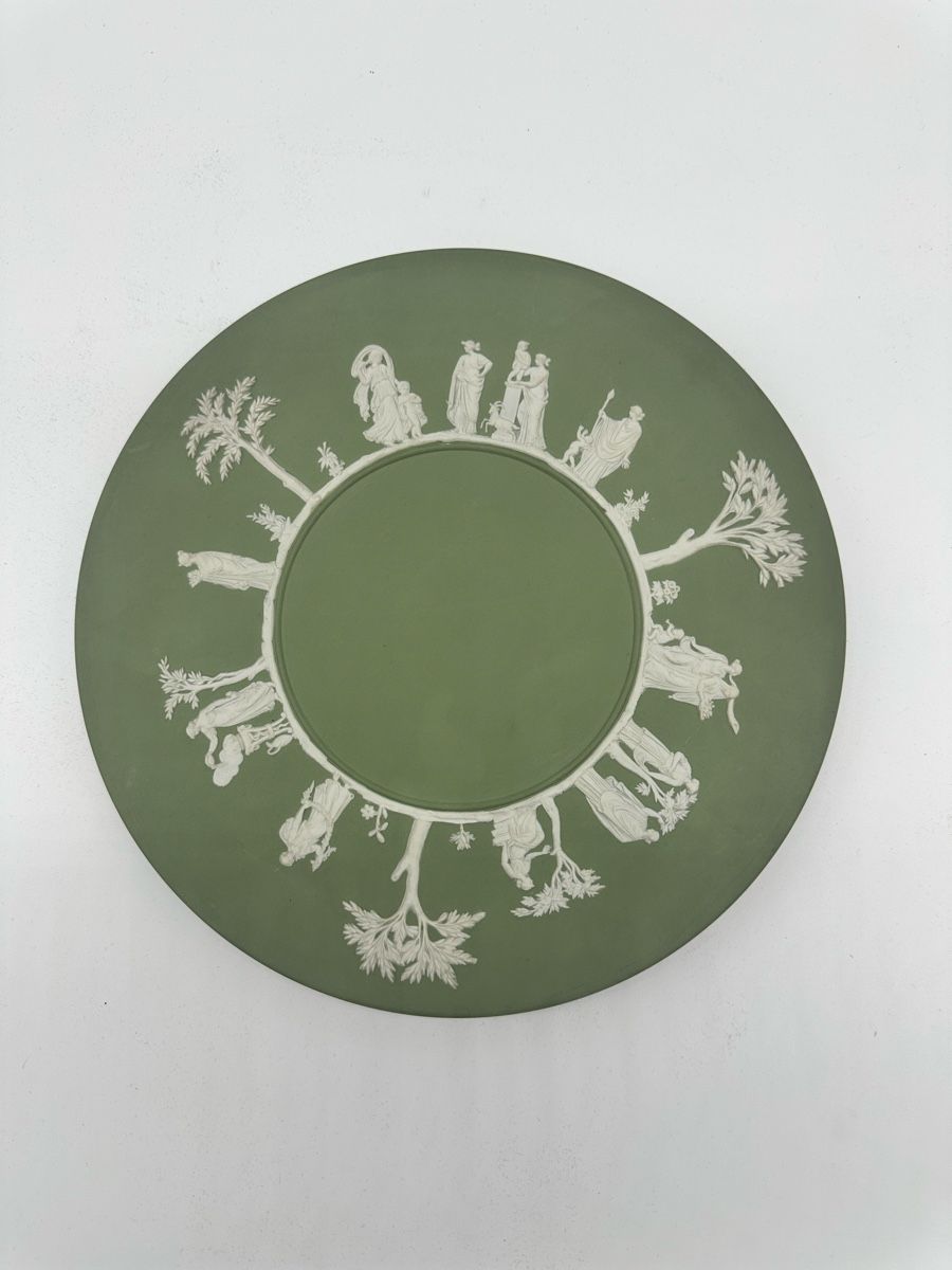 Wedgwood Teller: Wedgwood Jasperware Plate Sage Green – Gebraucht aus Villmergen von JacRon