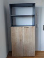 OFFICE X Regal- Schrank Anthrazit/ Natur (BxHxT)80x170x34 cm