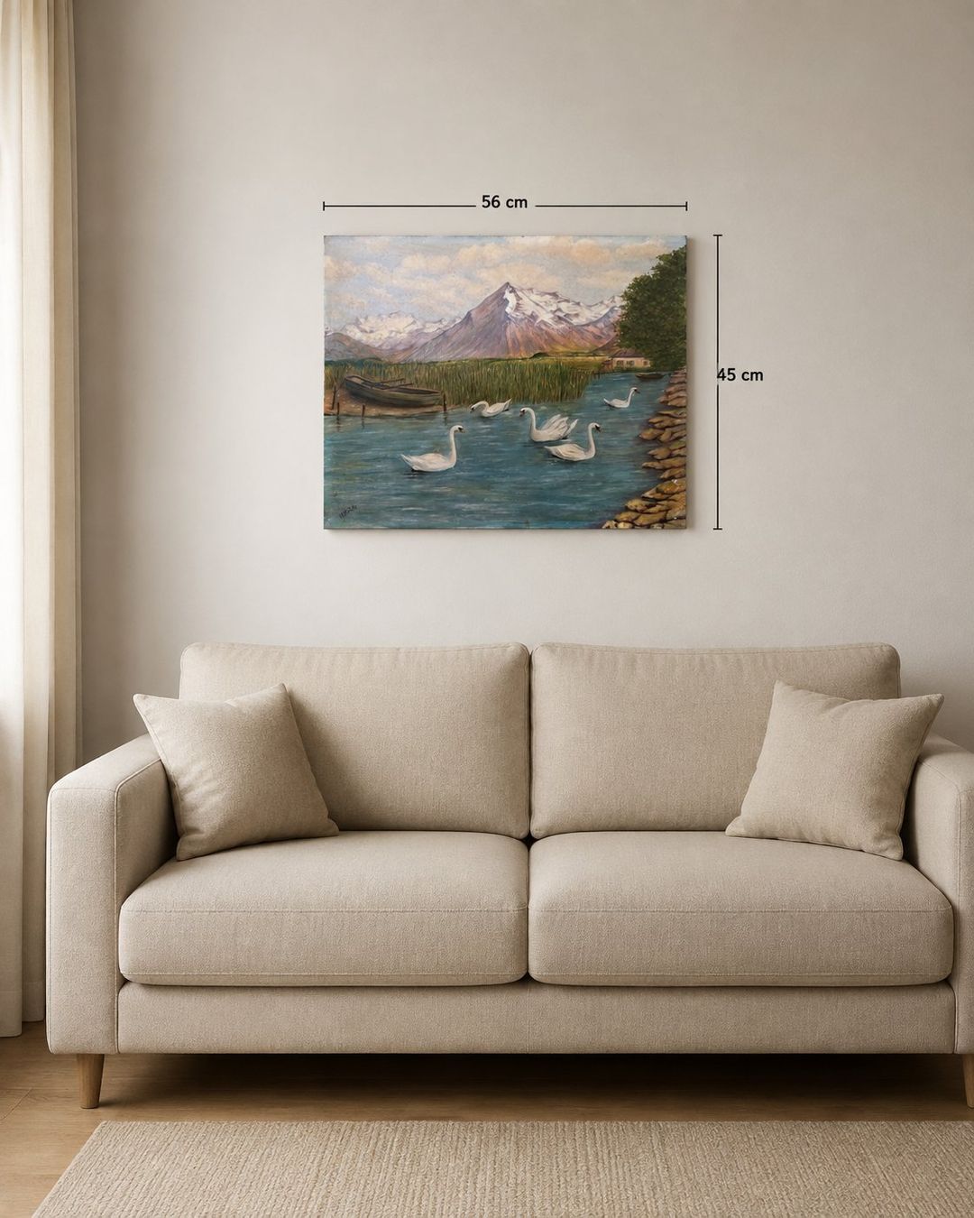 Dipinti: Vintage Öl Gemaelde Schweizer Landschaft 56x46cm – Usato da Horgen venduto da zur_jq85 1