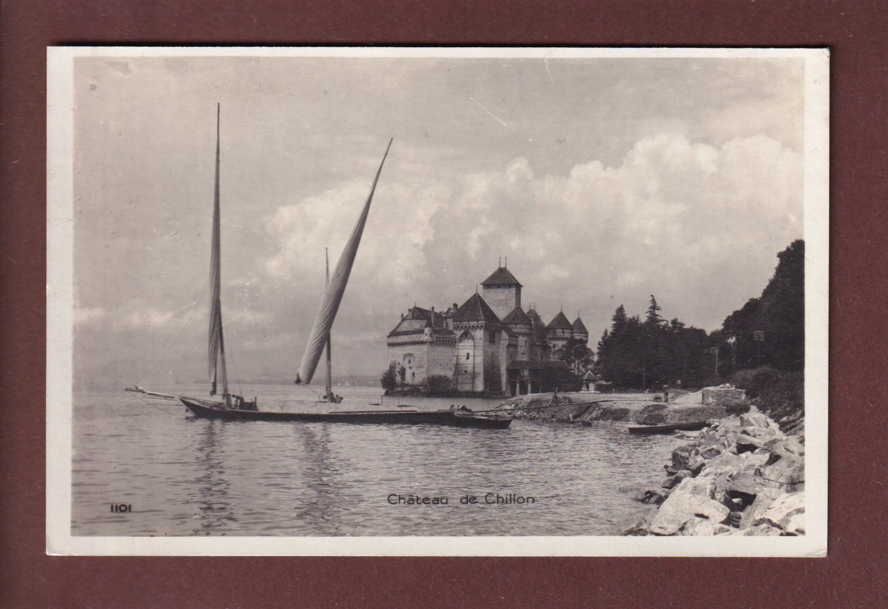 Cartoline postali: Château de CHILLON - 1930 – Usato da Pully venduto da nicecards