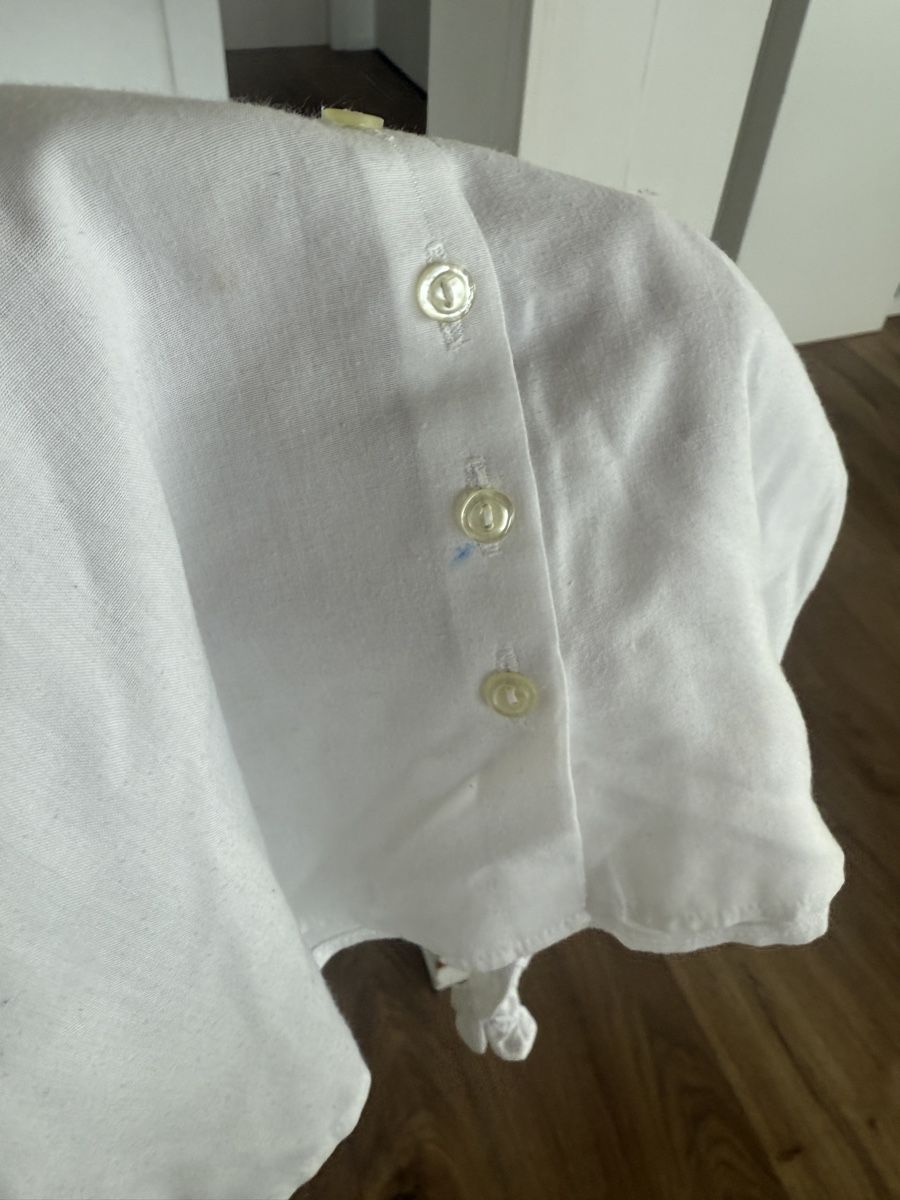 Camicette, T-shirt & Top: Süsses weisses Spitzen-Blüschen, Grösse 104 – Usato da Altendorf venduto da c.niesper 4
