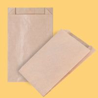 200 braune Papierbeutel mit Seitenfalte Grösse: 10+4x16cm
