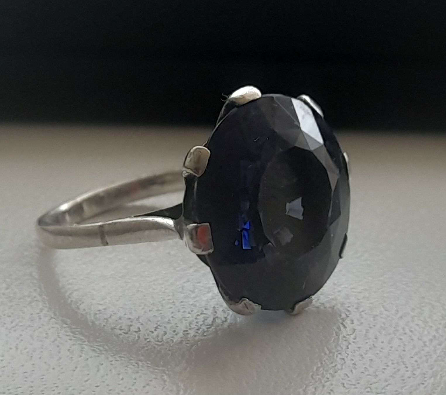 Ringe: Bague en argent 800,et Saphir véritable.  – Gebraucht aus Lausanne von Glam-Luxe 7