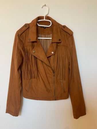 Boho Fransenjacke in Wildlederoptik von Tally Weijl