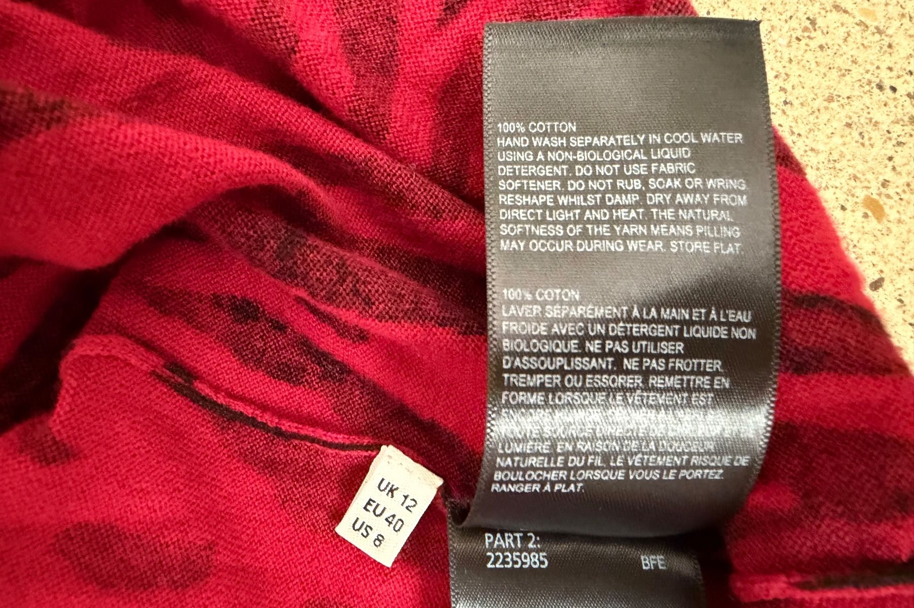 Maglioni & Felpe: roter WHISTLES Pullover mit Zebramuster ❤️ – Usato da zürich venduto da vintage12 9