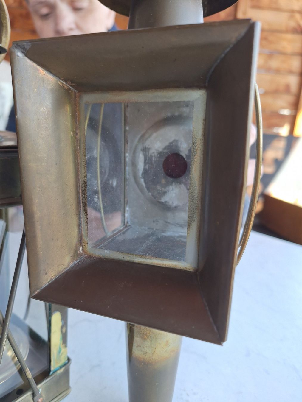 Lampade: Antike Schiffslaternen, Messing, 2 Stück, Herbstdeko – Usato da Huttwil venduto da Kunterbuntli 5
