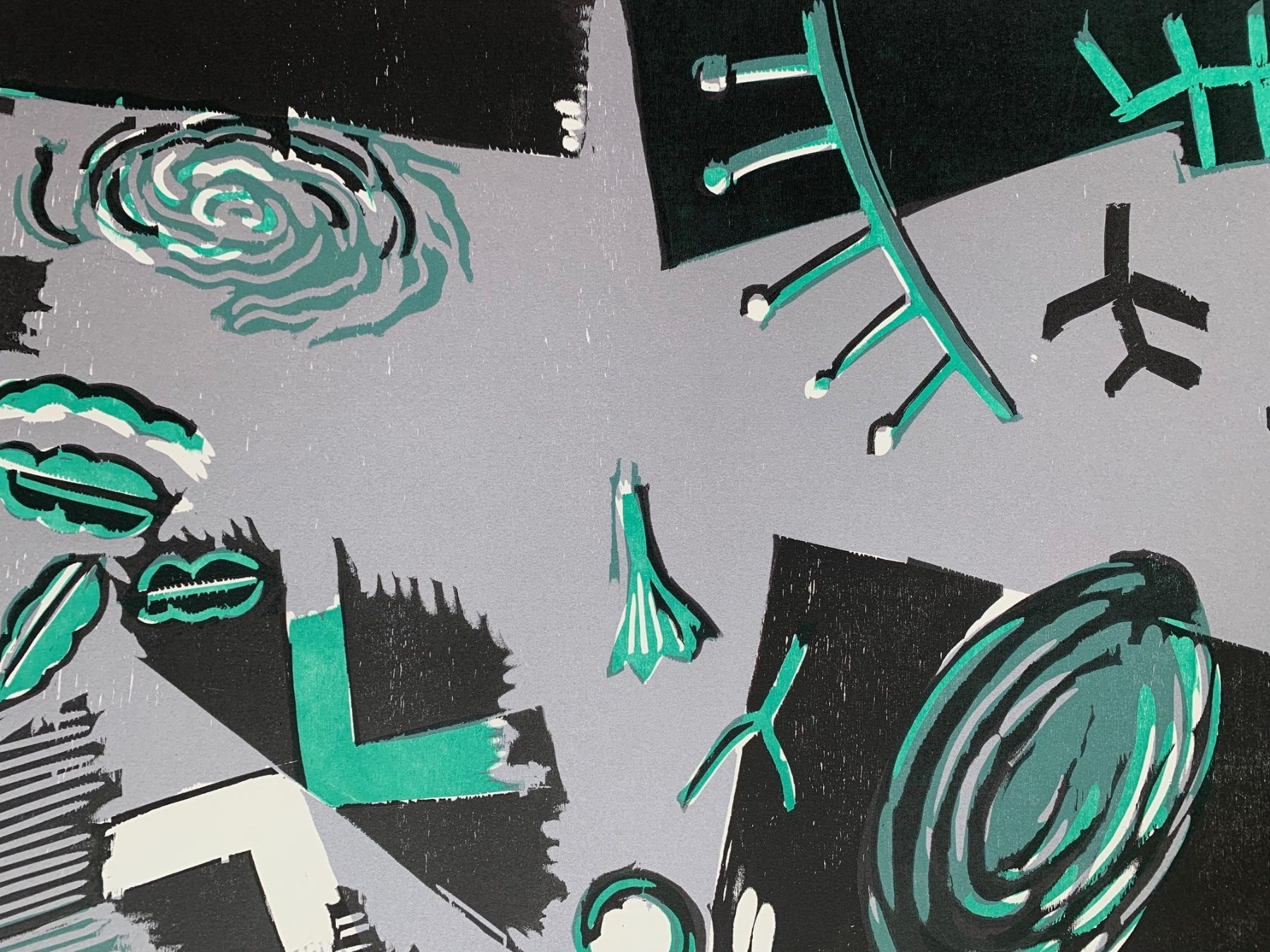 Xilografie: Paolo Pola Holzschnitt – Usato da Basel venduto da artmax 1