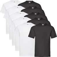 10x T-shirt Fruit of the Loom Gr. L, 5x weiss + 5 schwarz
