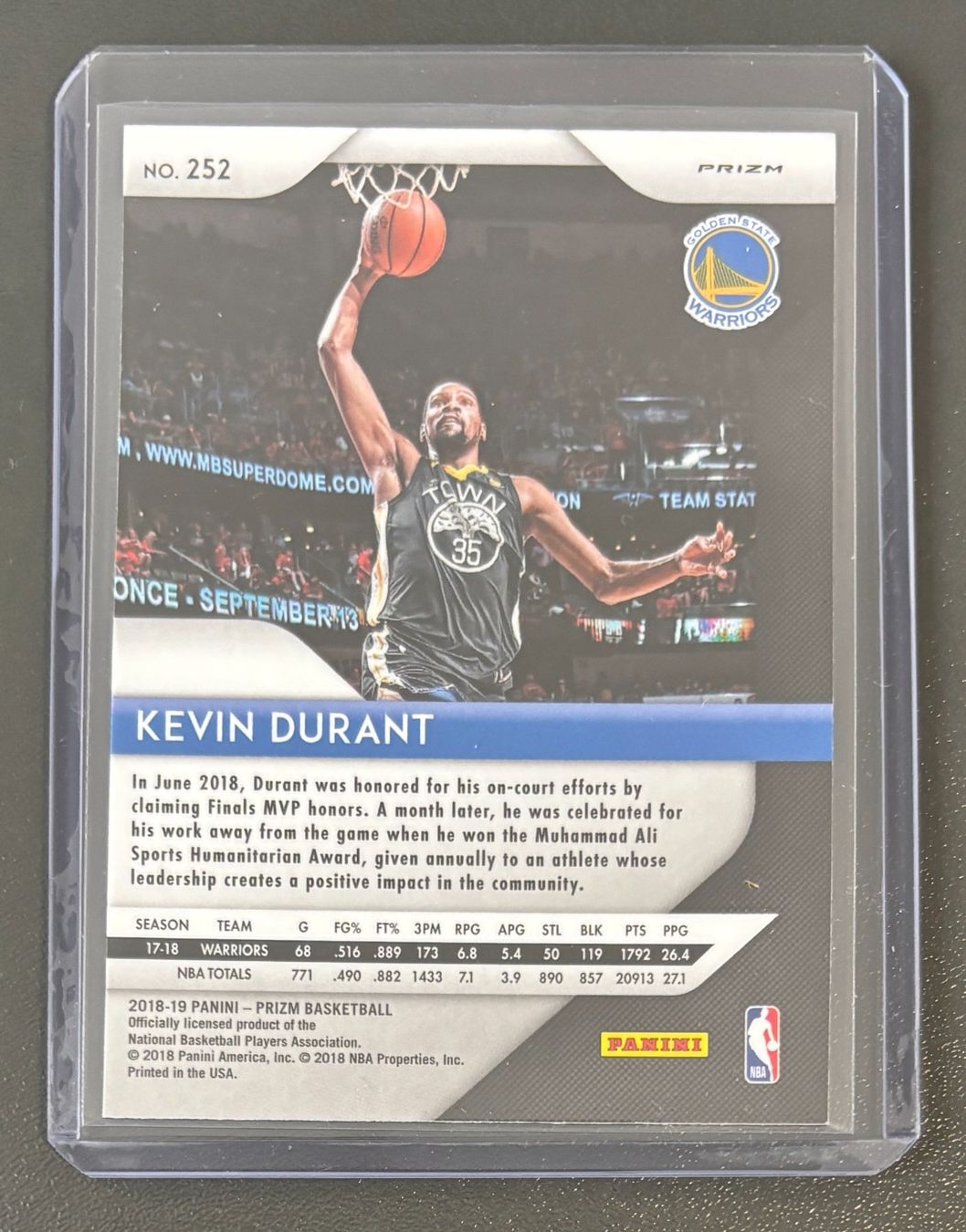 Nba Sammelbilder & Trading cards: NBA Kevin Durant 2018 Silver Prizm Parallel Warriors Card – Neu (gemäss Beschreibung) aus Muri b. Bern von winningloser 1