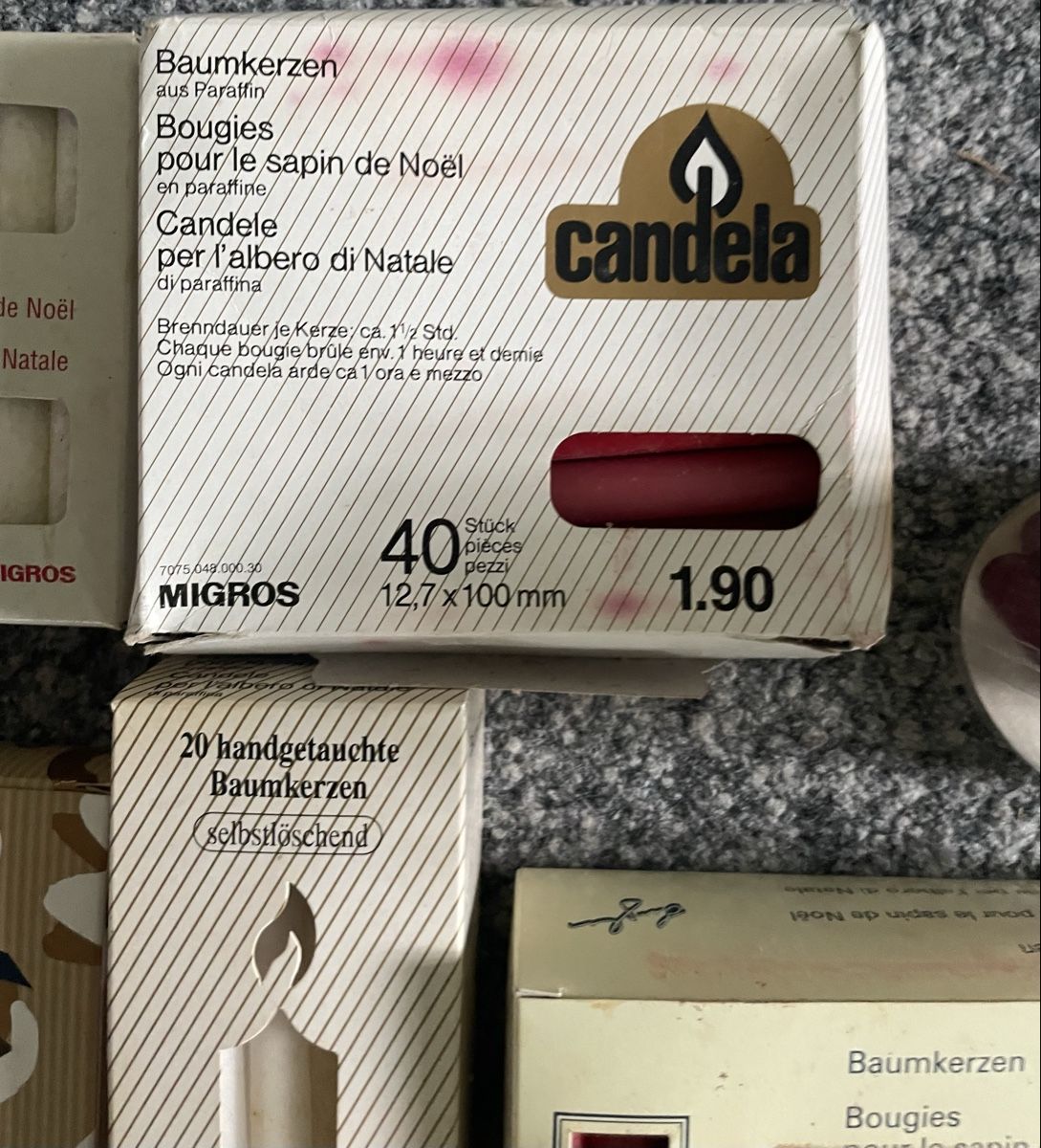 Kerzen: Kerzen : Baumkerzen, div. Farben & Grössen, vintage – Neu (gemäss Beschreibung) aus Au ZH von Jaggy4 2