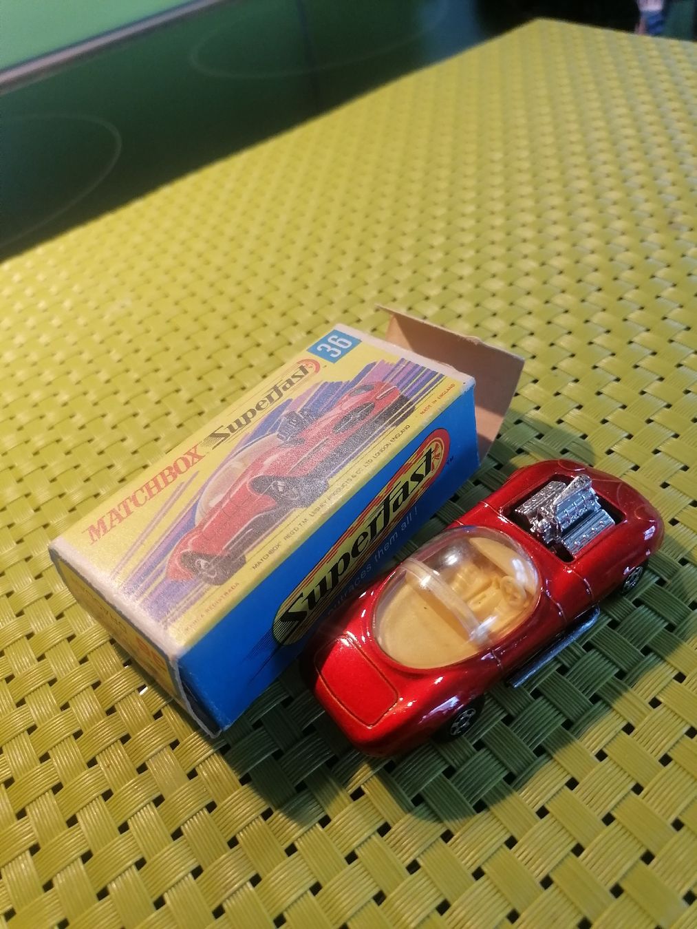 Matchbox Modellini d'auto: Matchbox Auto hot rod Draguar. – Usato da Biberist venduto da troedlerheinz