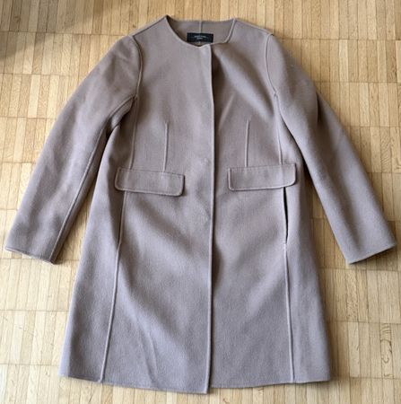 Wollmantel Weekend Max Mara beige Grösse 38 Wolle 