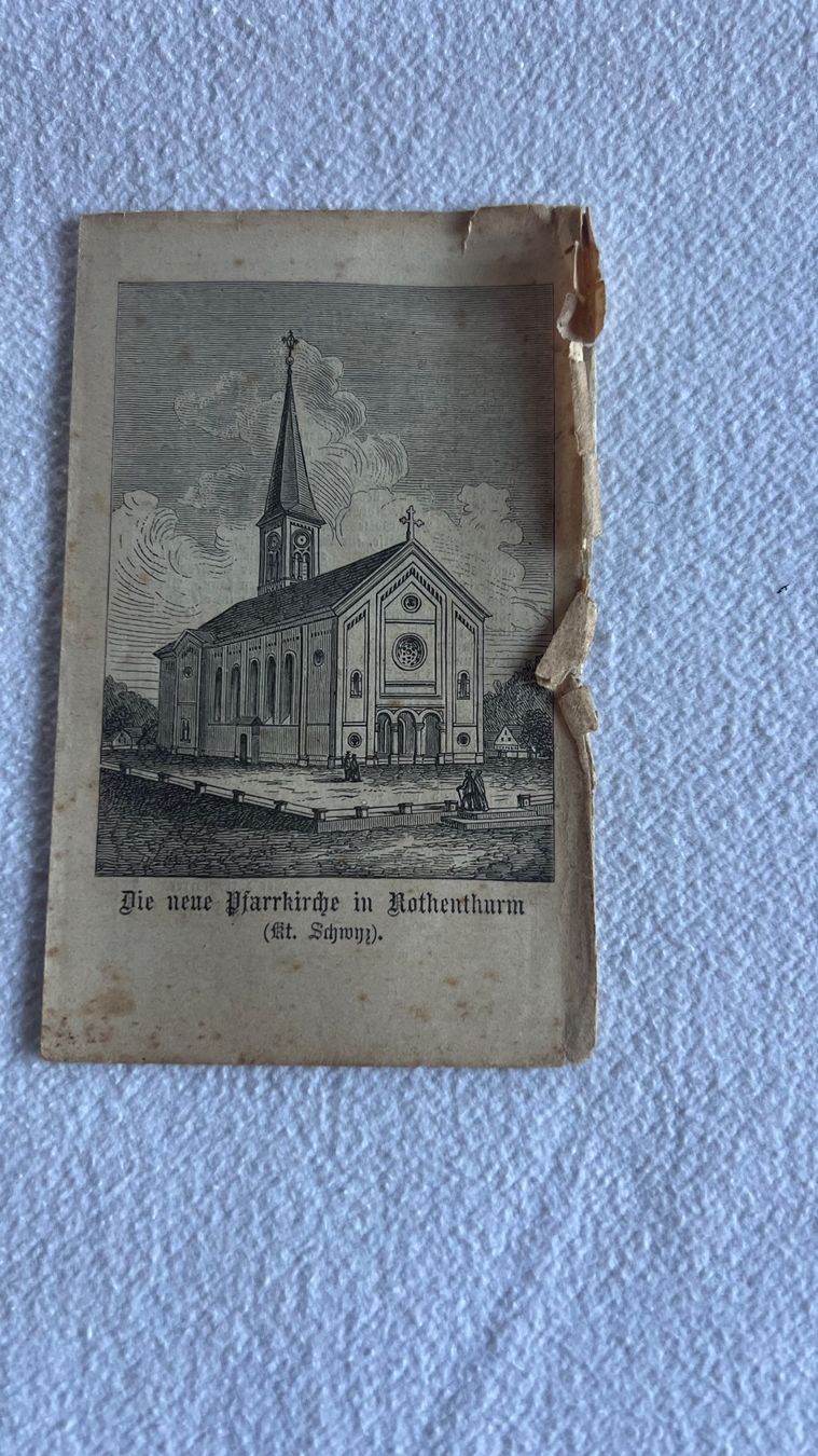 Libri: Antikes Gebetsbüchlein Rothenthurm,  1889 – Usato da Schübelbach venduto da Dolly990_2