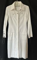 Stylish White Denim Coat by Tenax, Made in Italy - Size S/M