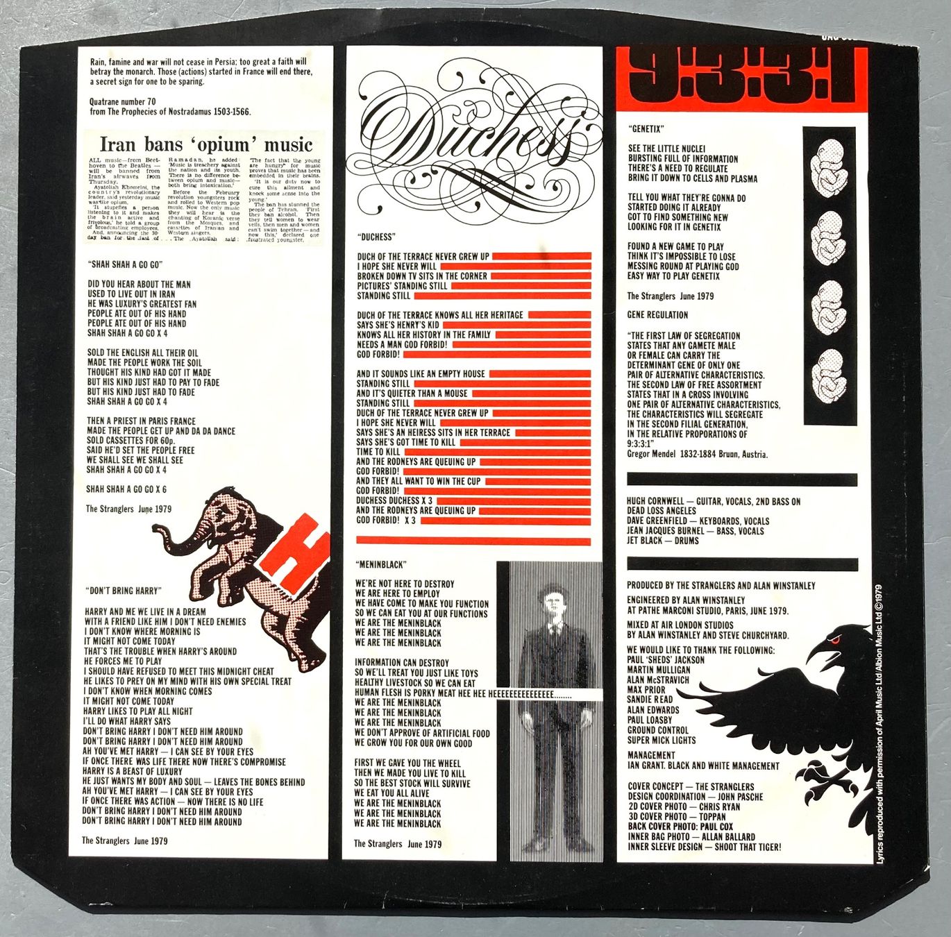 Vinyles: THE STRANGLERS - THE RAVEN – D'occasion à Poliez-Pittet par Newtown-Records 2