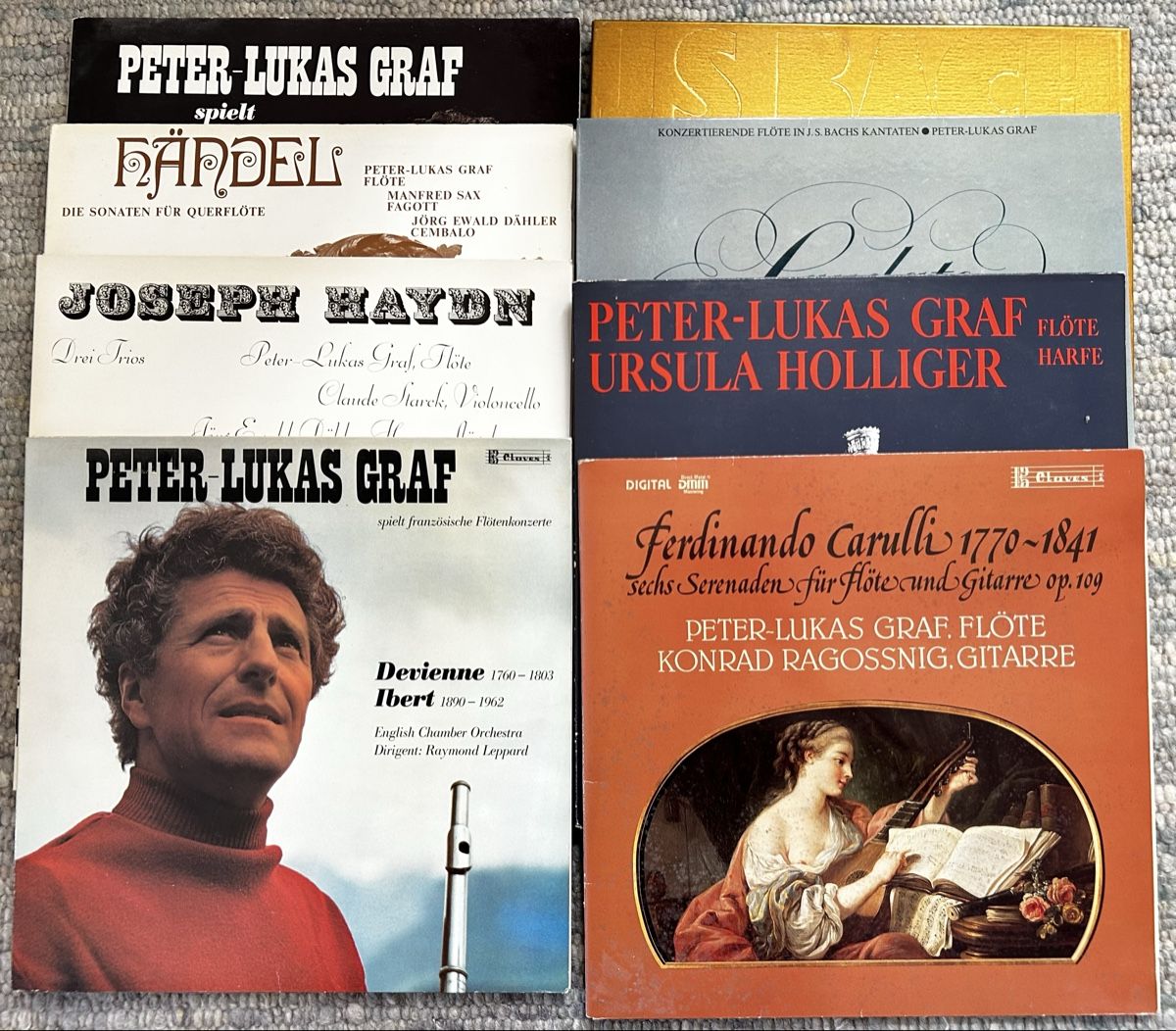 Vinyles: Flötenkonzerte mit Peter-Lukas Graf, 7 LPs – D'occasion à Lengnau BE par AgriOttu