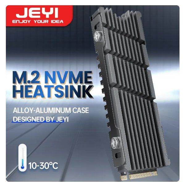 JEYI Cooler II 2280 SSD M.2 NVME Dissipateur thermique PC