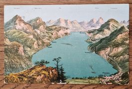 Urnersee Sicht Flüelen n. Brunnen 1910, n. Luzern