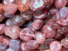 Strang echte ruby Nuggets / stone 6-8 mm