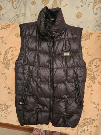 Dolce & Gabbana Herren Daunenweste, Schwarz
