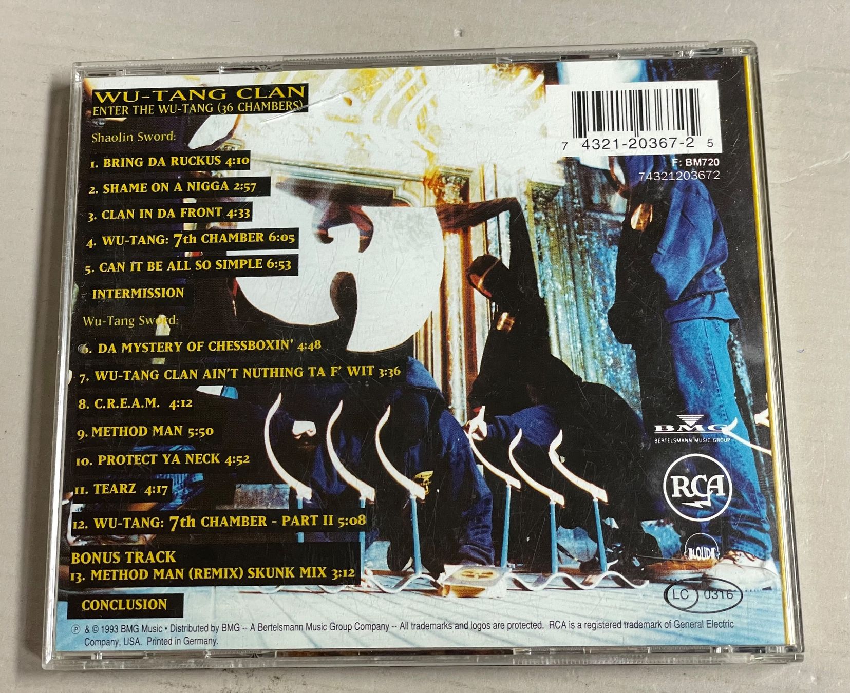 CD: Enter The Wu Tang Clan - 36 Chambers – Usato da Muri b. Bern venduto da AdidasCollector 1