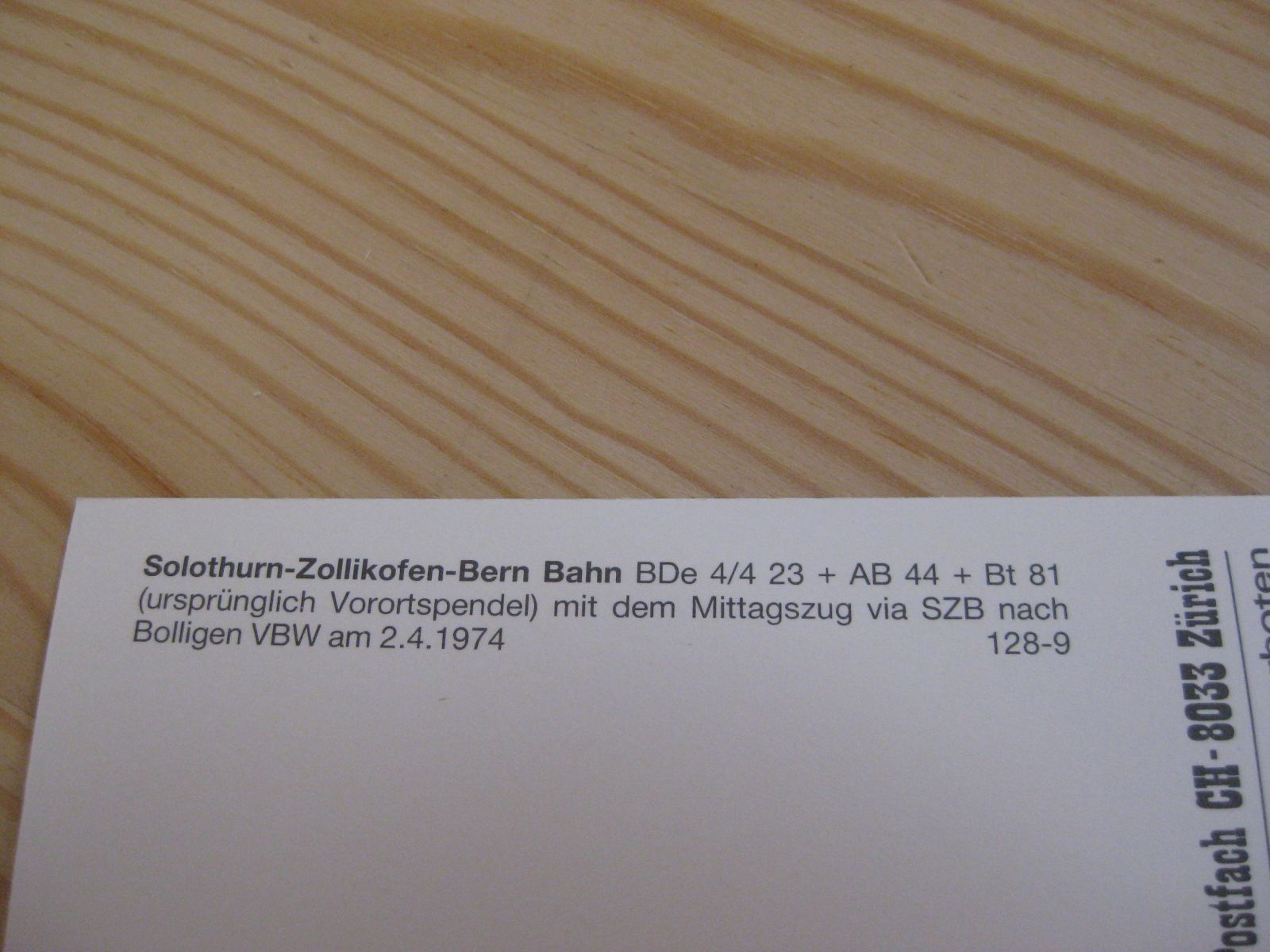 Ansichtskarten: AK Bolligen mit Zug – Neu (gemäss Beschreibung) aus Malters von Marosko 2