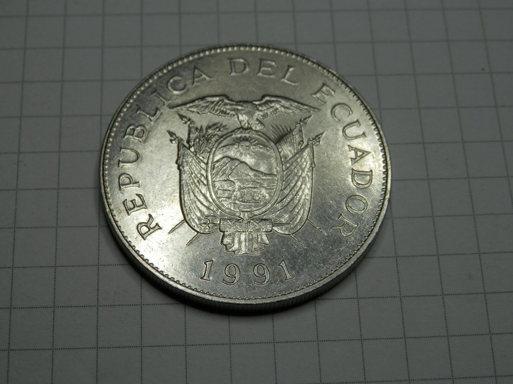 Tutti le monete: Ecuador  50 Sucres, 1991 – Usato da Weiach venduto da weiach81