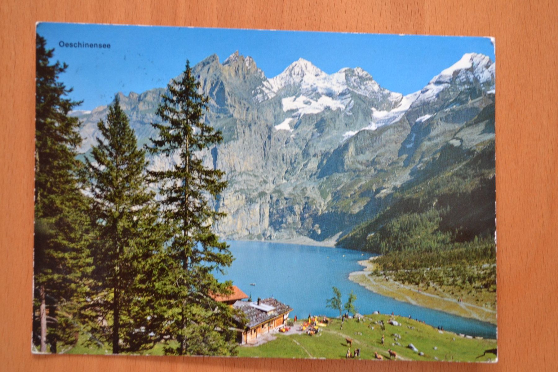 Cartoline postali: AK Oeschinensee bei Kandersteg BE – Usato da Beinwil am See venduto da kajak55