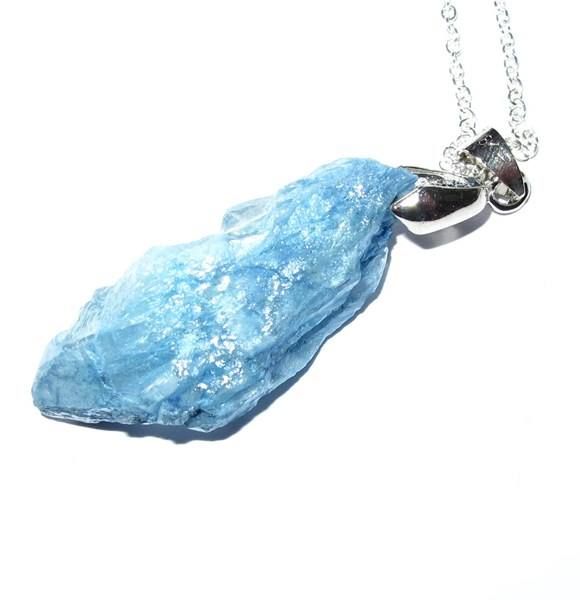 Altri gioielli: Anhänger mit Kette Ocean Blue Quartz – Nuovo (secondo la descrizione) da Schwanden GL venduto da UHRKNALL 1
