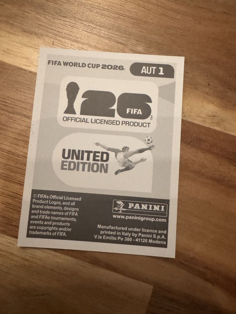 Panini Carte collezionabili: Panini - WM 2026 - AUT 1 - Sticker – Nuovo (secondo la descrizione) da Wetzikon ZH venduto da thayreen 1