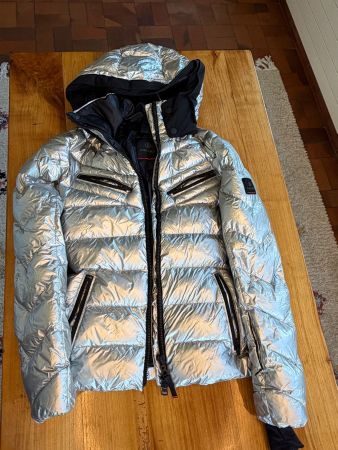 Ski Daunenjacke Bogner Fire + Ice silber gebraucht EU 34